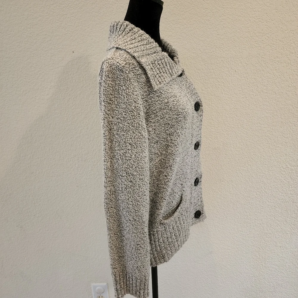 ❄️ Karen Scott Chunky Button up Cardigan Sweater Ladies size S - Picture 5 of 6